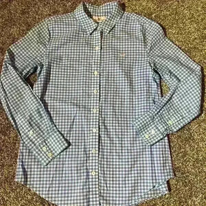 Vineyard Vines Shirt Womens 4 Relaxed Blue Gingham Check Casual Preppy Whale
